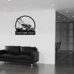 Personalized Lawn Mower Metal Sign