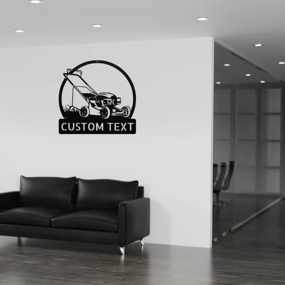 Personalized Lawn Mower Metal Sign Personalized Lawn Mower Metal Sign