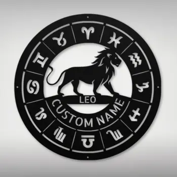 Personalized Leo Metal Sign