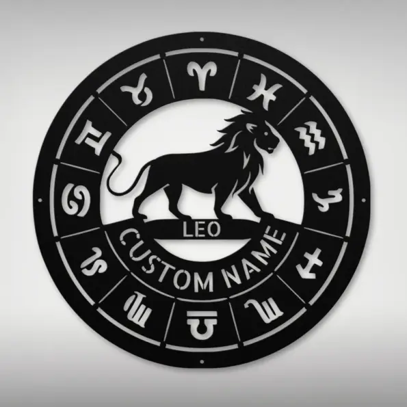 Personalized Leo Metal Sign