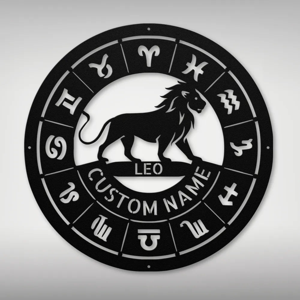 Personalized Leo Metal Sign Personalized Leo Metal Sign