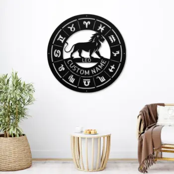 Personalized Leo Metal Sign