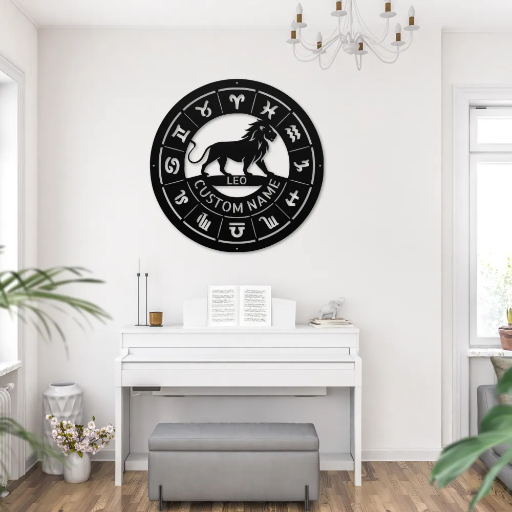Personalized Leo Metal Sign Personalized Leo Metal Sign