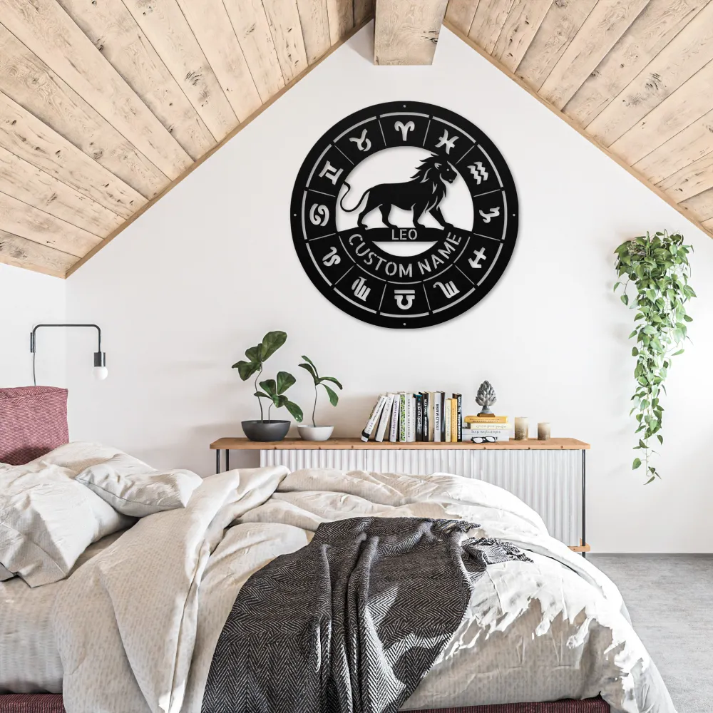 Personalized Leo Metal Sign Personalized Leo Metal Sign