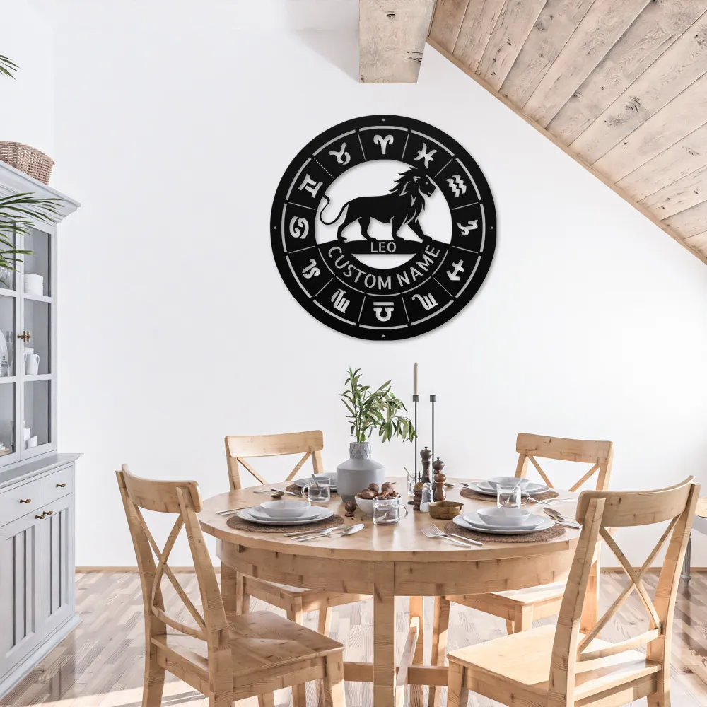 Personalized Leo Metal Sign Personalized Leo Metal Sign