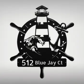 Personalized Lighthouse Metal Sign