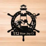 Personalized Lighthouse Metal Sign