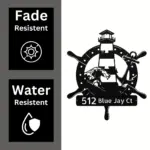 Personalized Lighthouse Metal Sign