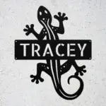 Personalized Lizard Metal Sign