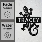 Personalized Lizard Metal Sign