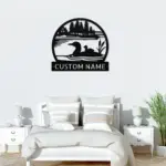 Personalized Loon Duck Metal Sign