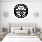 Personalized Love Hearts Metal Sign