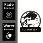 Personalized Mahi Mahi Fish Metal Sign