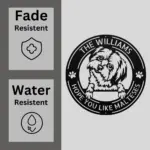 Personalized Maltese Dog Metal Sign