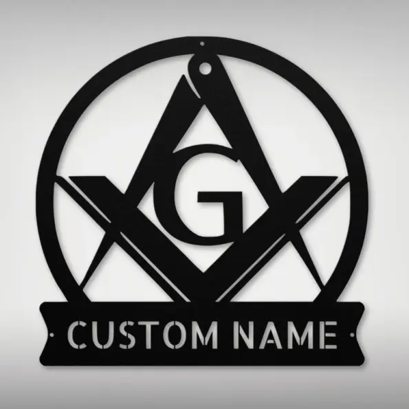 Personalized Masonic Metal Sign