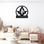 Personalized Masonic Metal Sign