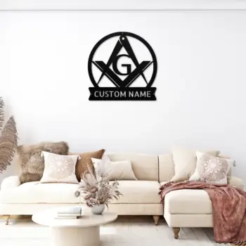 Personalized Masonic Metal Sign