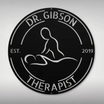Personalized Massage Therapy Metal Sign