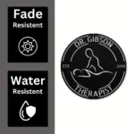 Personalized Massage Therapy Metal Sign