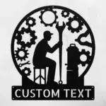 Personalized Mechanic Metal Sign