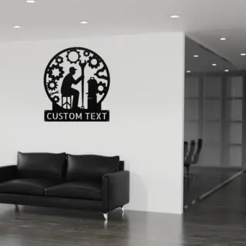 Personalized Mechanic Metal Sign