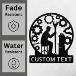 Personalized Mechanic Metal Sign