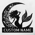 Personalized Mermaid Metal Sign