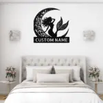 Personalized Mermaid Metal Sign