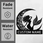 Personalized Mermaid Metal Sign