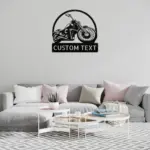 Personalized Motorcycle Metal Sign