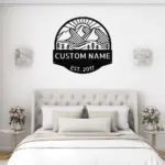 Personalized Mountain Metal Wall Art Sign