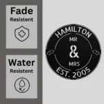 Personalized Mr And Mrs Metal Sign