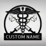 Personalized Nurse Metal Sign
