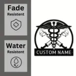 Personalized Nurse Metal Sign