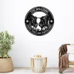 Personalized Papillon Dog Metal Sign