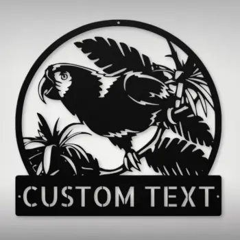 Personalized Parrot Metal Sign