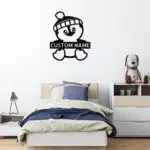 Personalized Penguin Metal Sign