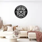 Personalized Pentacle Metal Sign