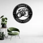 Personalized Photo Camera Metal Sign