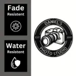 Personalized Photo Camera Metal Sign