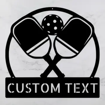 Personalized Pickleball Metal Sign