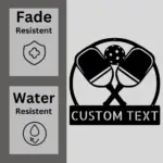 Personalized Pickleball Metal Sign