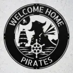 Personalized Pirate Metal Sign