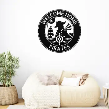 Personalized Pirate Metal Sign