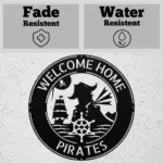 Personalized Pirate Metal Sign