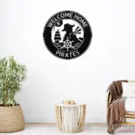 Personalized Pirate Metal Sign