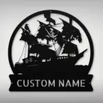 Personalized Pirate Ship Metal Sign