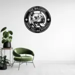 Personalized Pitbull Dog Metal Sign