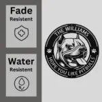 Personalized Pitbull Dog Metal Sign