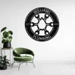 Personalized Plumbing Metal Art Sign